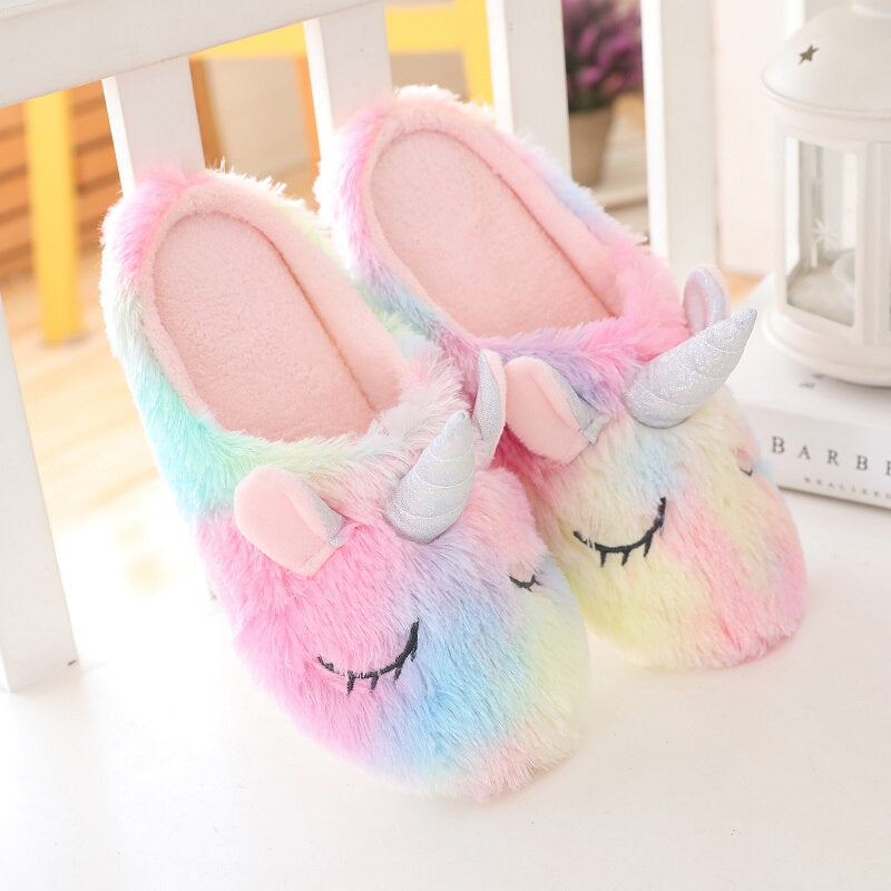Chausson Licorne couleur multicolore