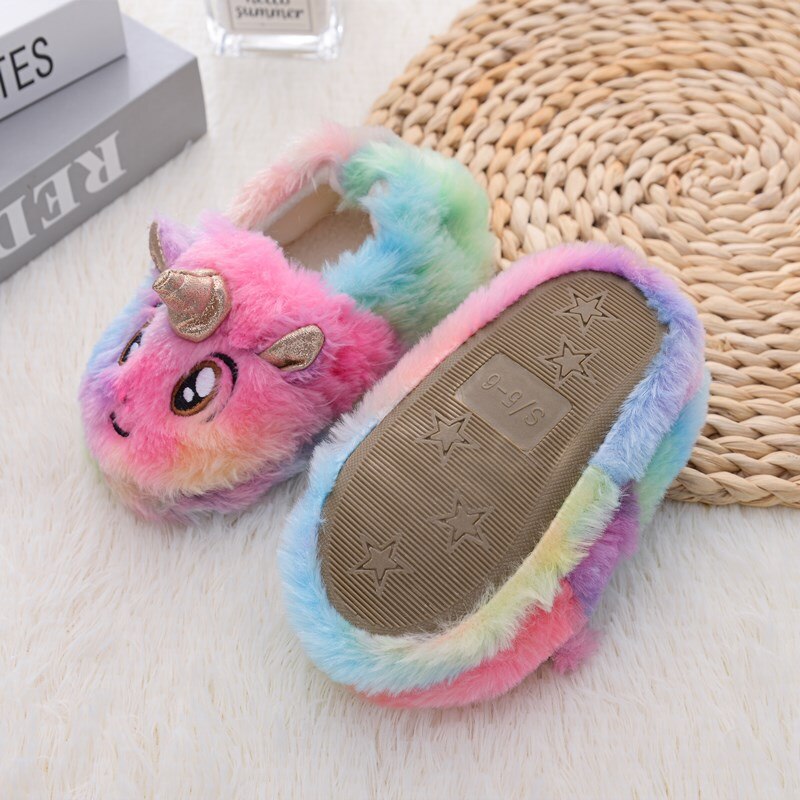 gros chausson licorne pour enfant