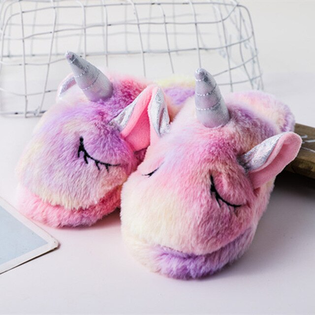 chausson licorne avec vraie corne couleur argent