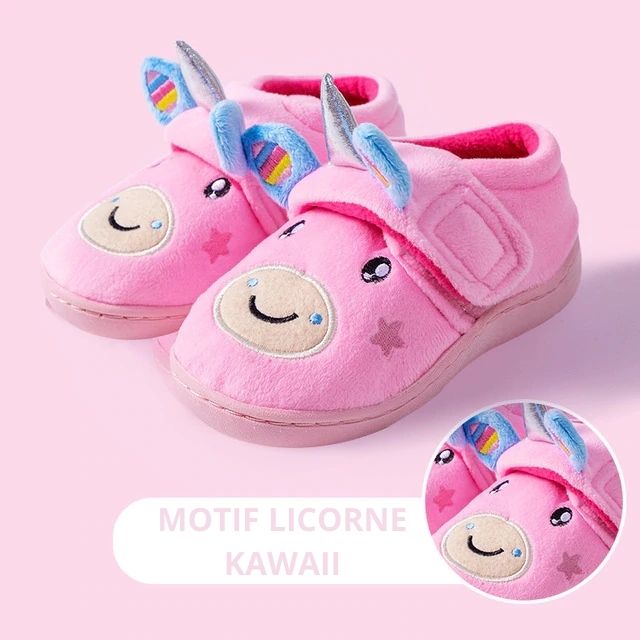 chausson chaussure licorne pour petite fille