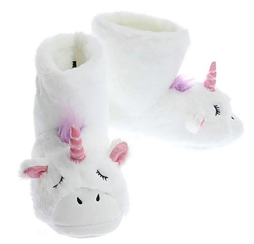 chausson botte peluche licorne