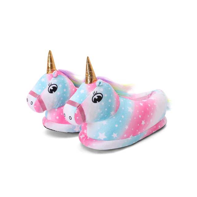 Chausson Tête Licorne Multicolore