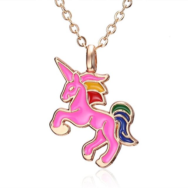 Collier Licorne Rose - monde-licorne