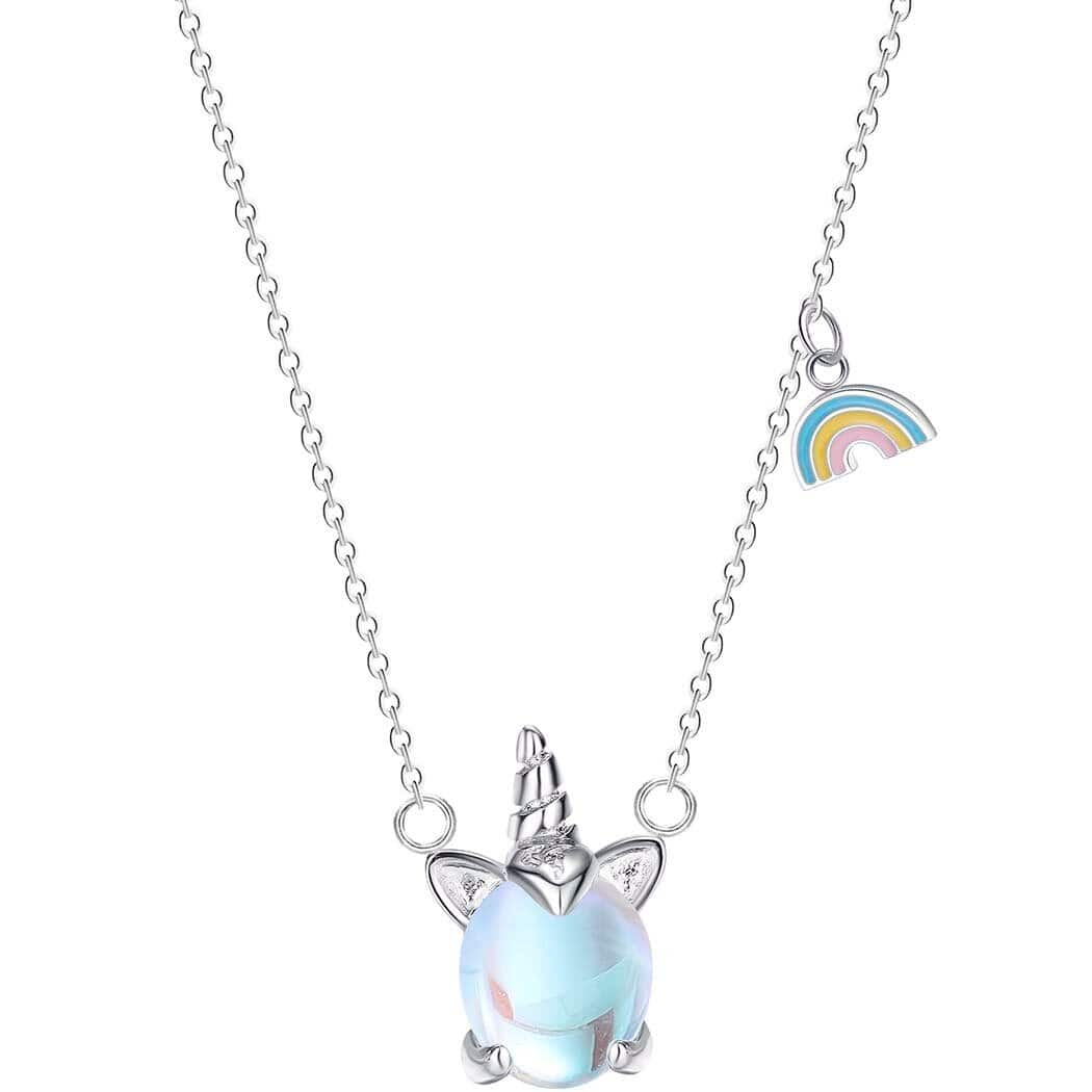 collier corne acier licorne