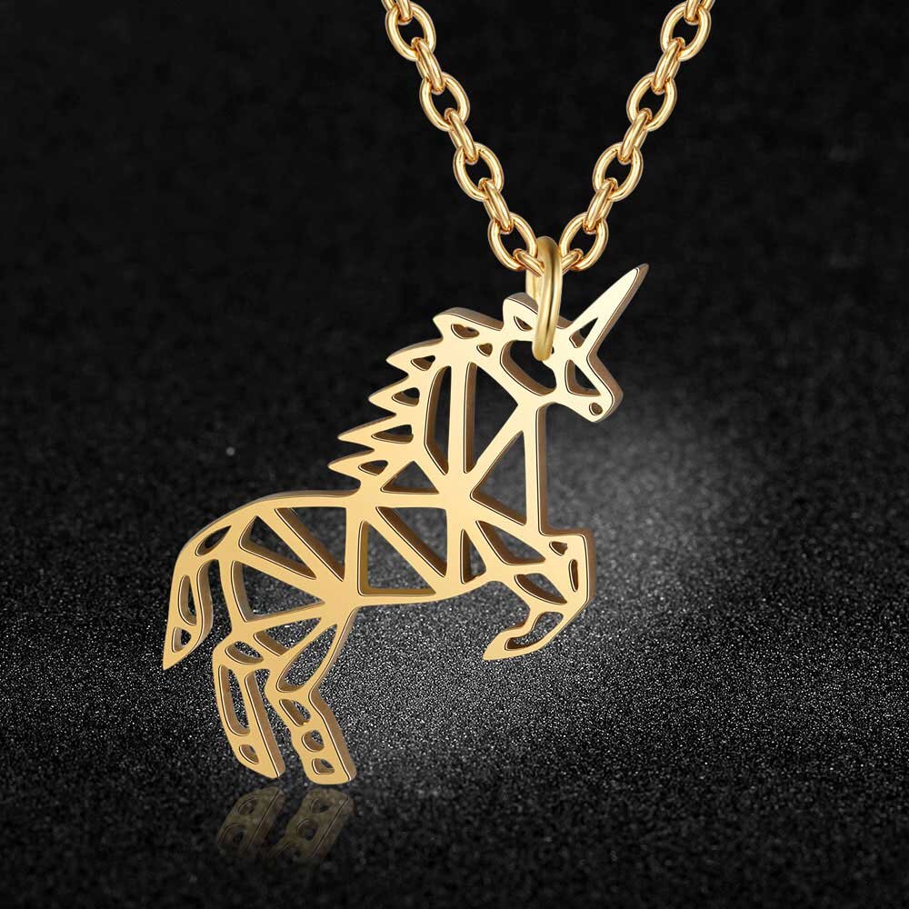 Collier Licorne Élégant