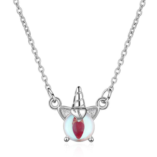 collier en argent 925 style licorne