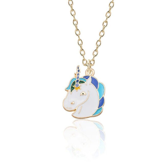 Collier drole licorne humoristique