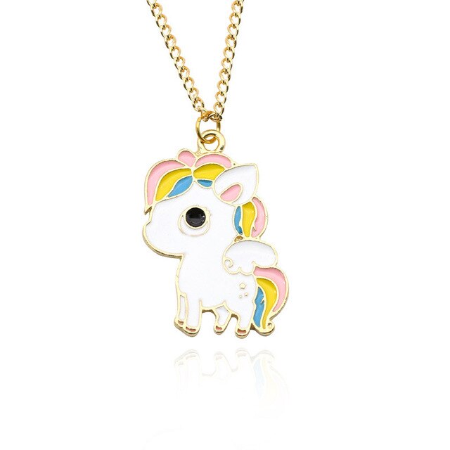collier licorne pour jeune fille