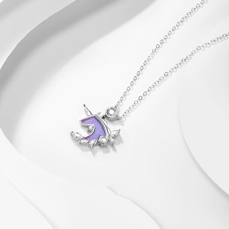 collier de luxe pendentif licorne