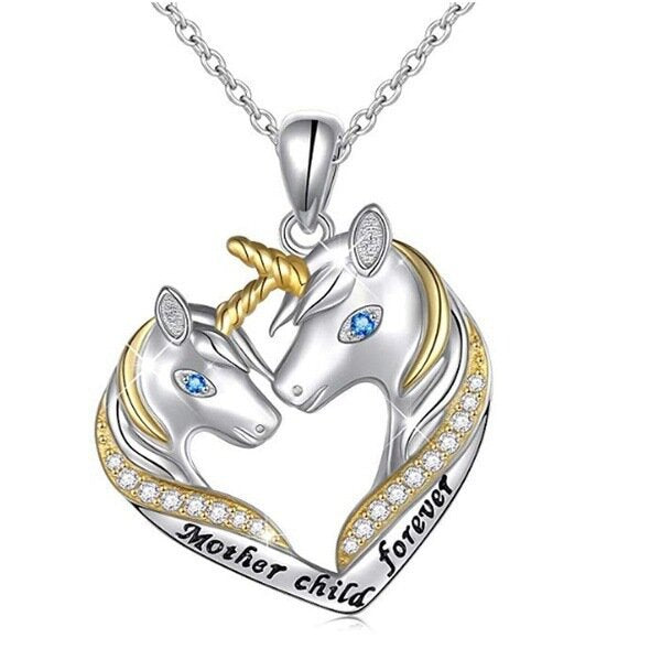 collier licorne maman