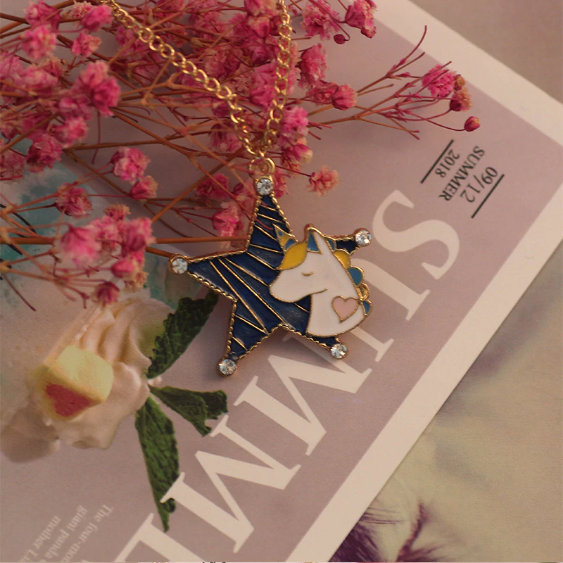 Collier Licorne Star