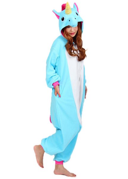 combinaison licorne bleu pour femme