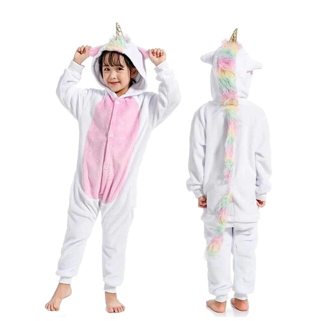 combinaison licorne blanche taille fille