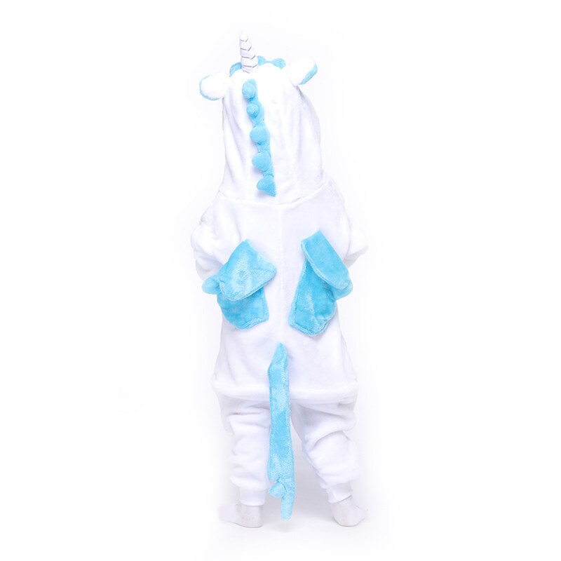 Combinaison Bébé Licorne Bleu avec Ailes