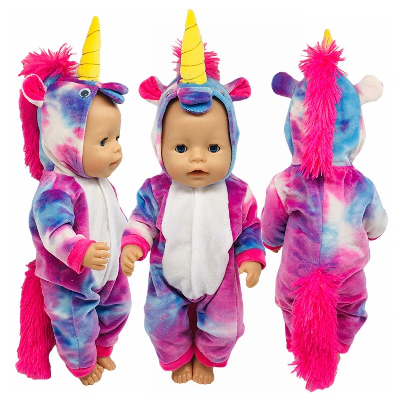 combinaison bebe avec corne de licorne