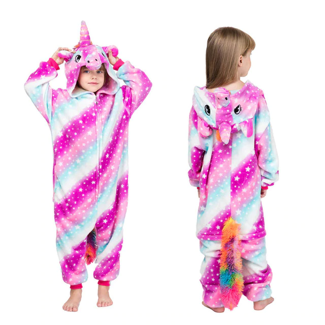 cmbinaison pyjama kigurumi licorne fille