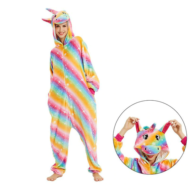 combinaison pyjama licorne taille-s