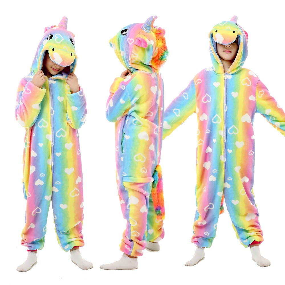 combinaison pyjama polaire licorne pour enfant