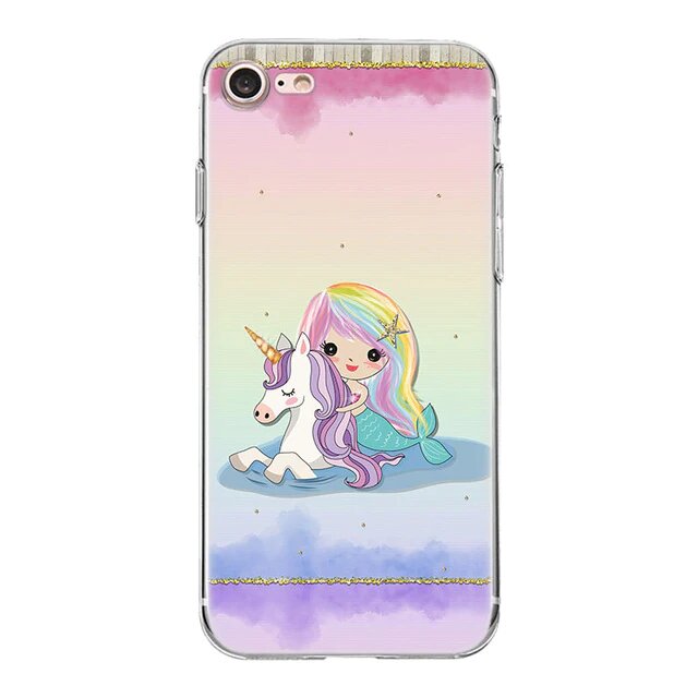 coque iphone licorne et sirene