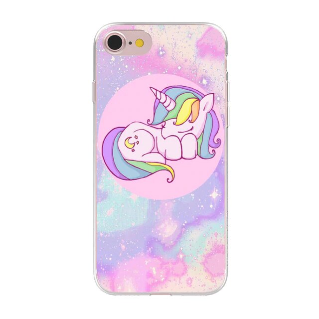 coque licorne iphone multicolore