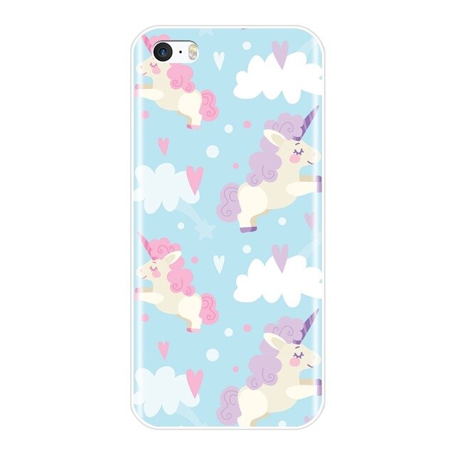 Coque iPhone Ciel Licorne