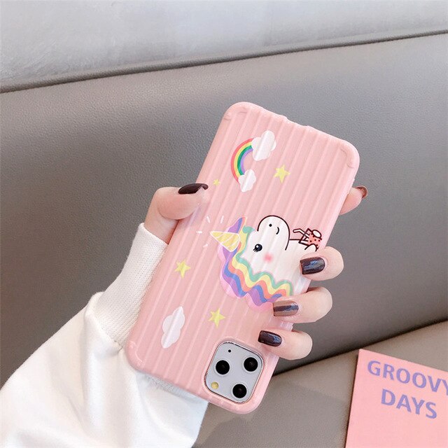 Coque iPhone Dinosaure Licorne