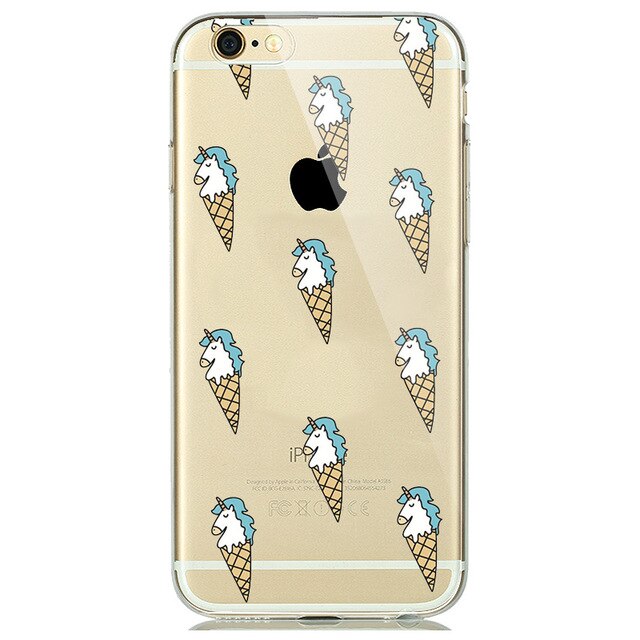 coque iphone licorne sur une glace
