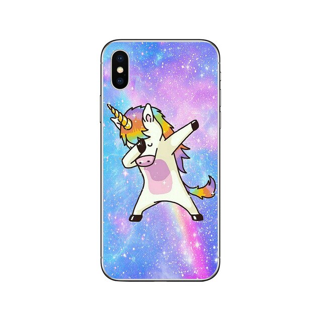 Coque iPhone Licorne Dab de L'espace