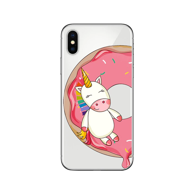 Coque iPhone Licorne Donut