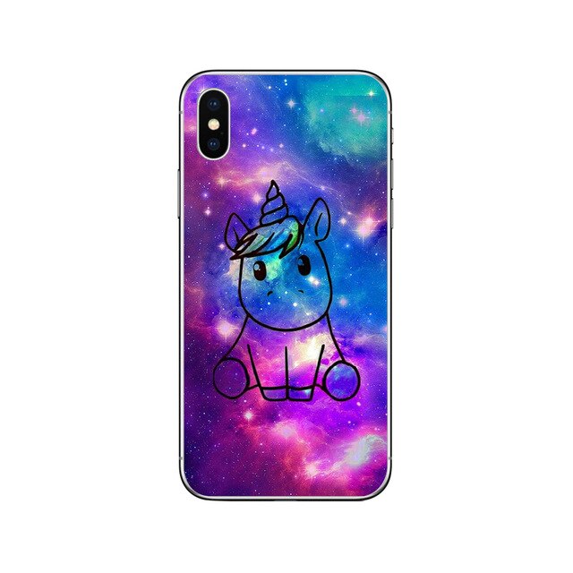 coque iphone licorne galaxie