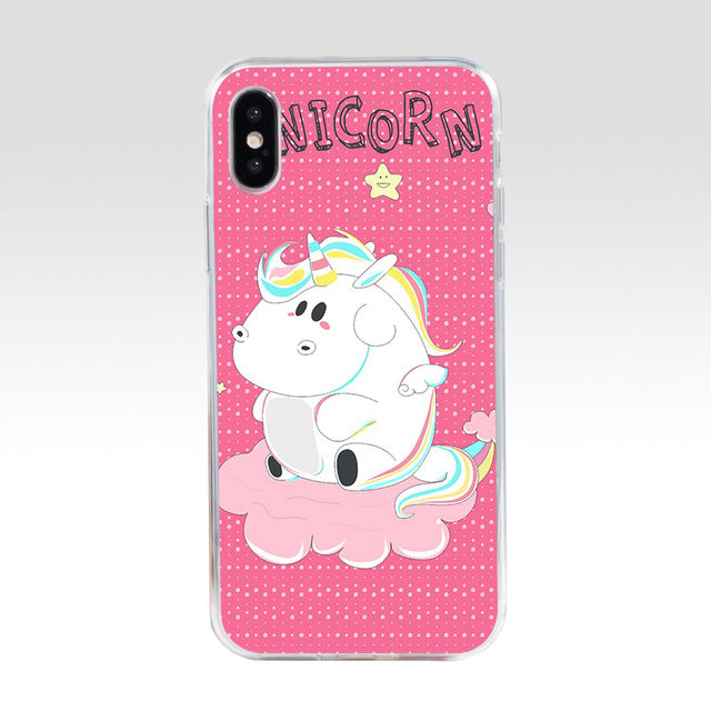 coque iphone motif peluche licorne gourmande