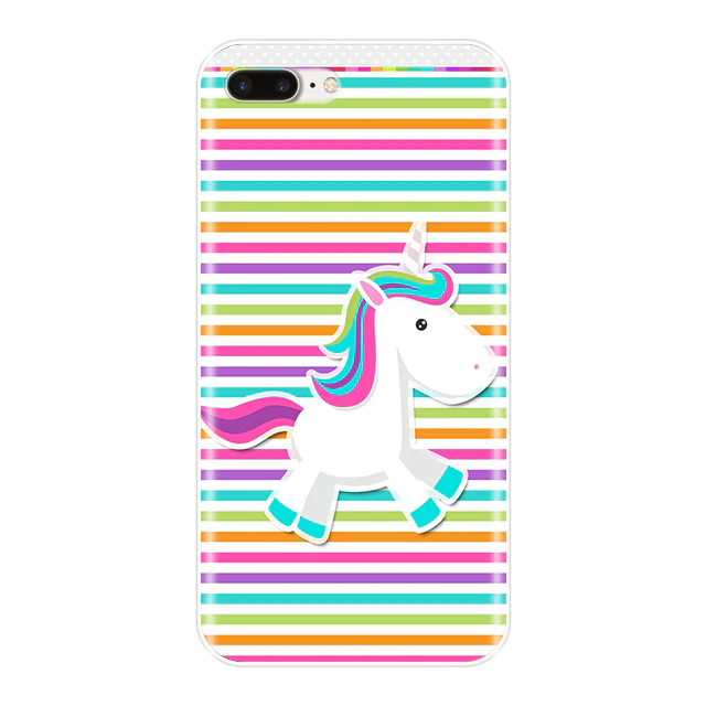 coque telephone iphone licorne couleur multicolore
