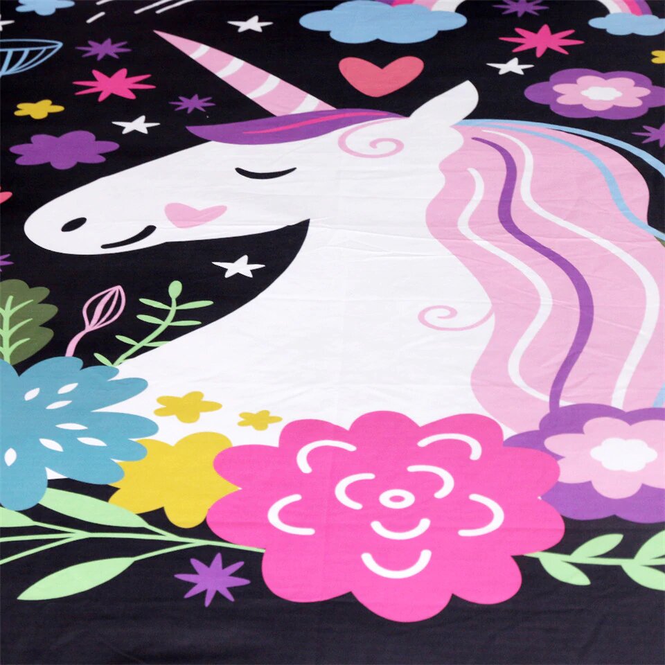 Housse de Couette Licorne 200x200 - monde-licorne