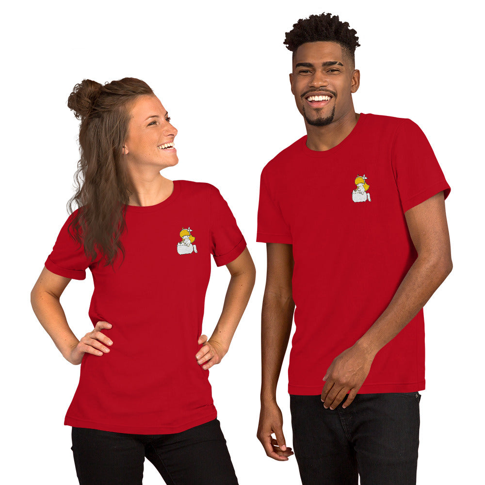 T-shirt Licorne - "Cat Rider" Brodé - monde-licorne
