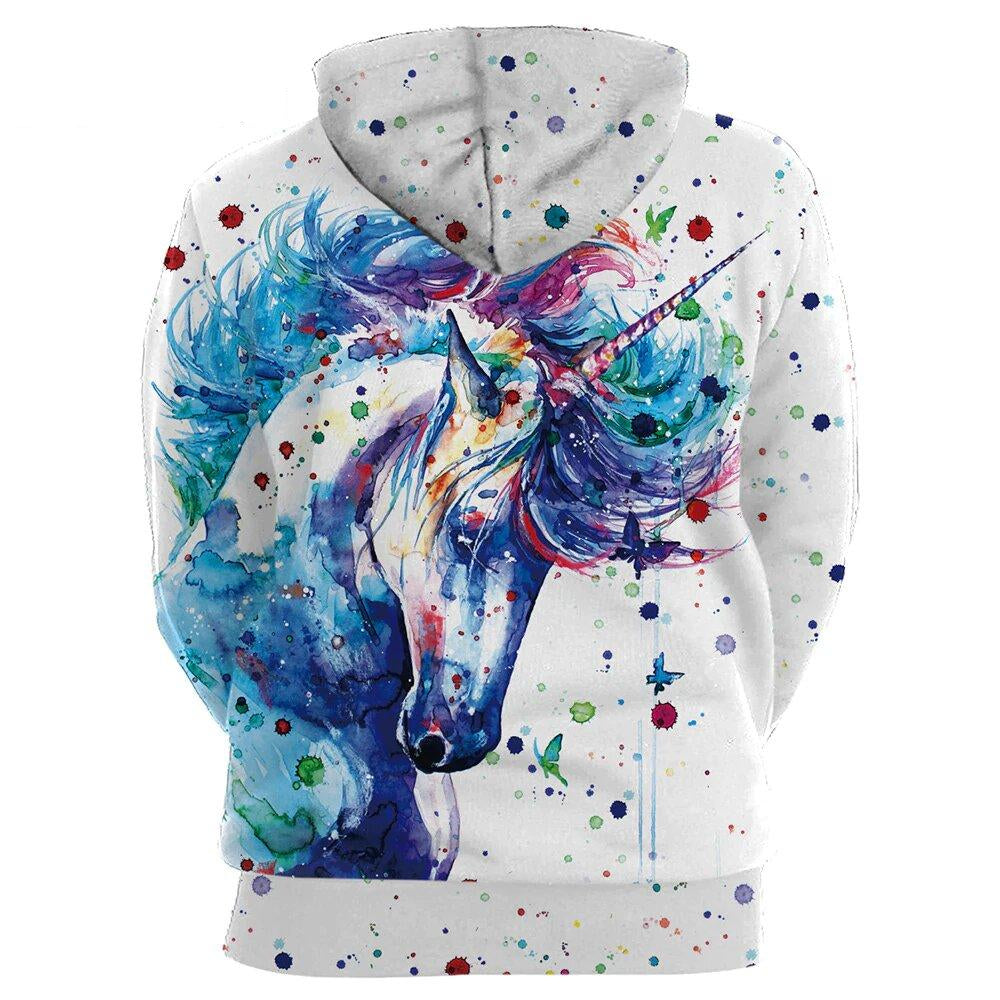 Sweat Licorne Peinture - monde-licorne