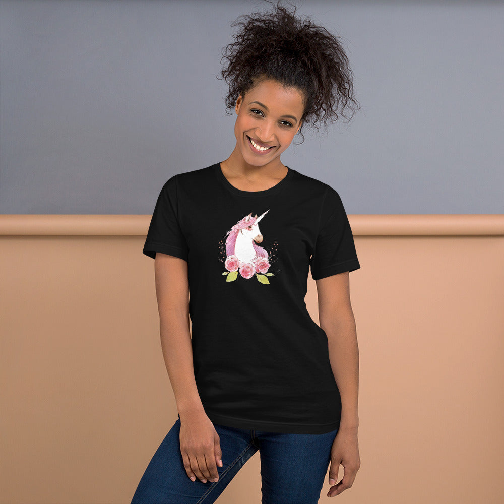 T-shirt Licorne Fleur - monde-licorne