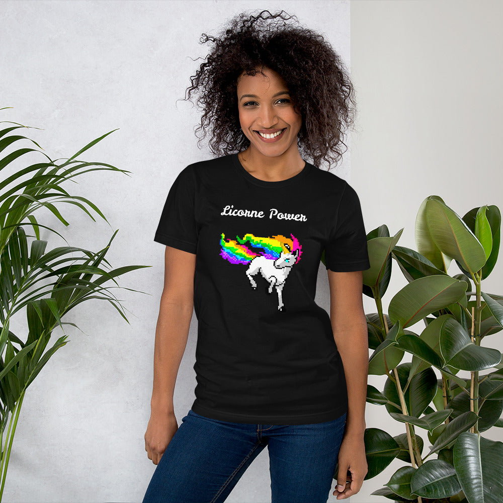 T-shirt Licorne Power Multicolore - monde-licorne