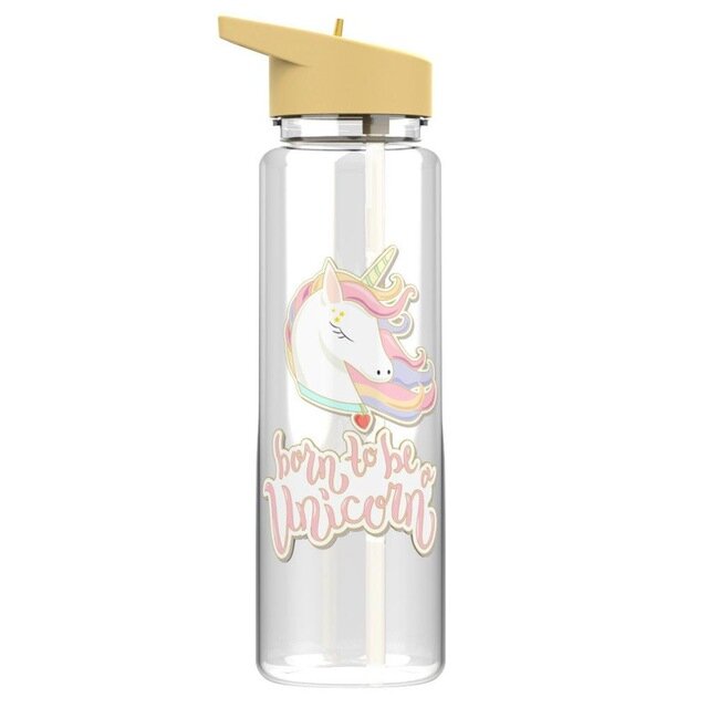 Gourde Motif Licorne phrase motivante