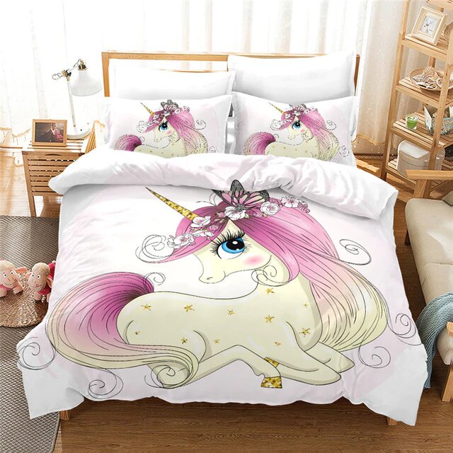 housse de couette image licorne 200x200