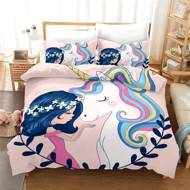 housse de couette licorne domestique 200x200