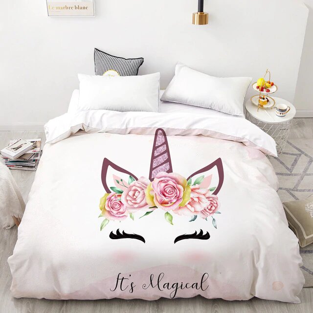 housse de couette licorne pour femme taille 200x200