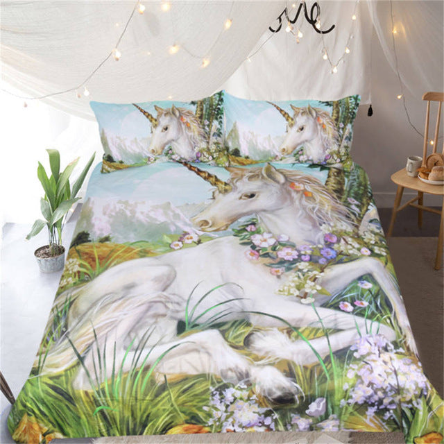 housse de couette 140x200 de la licorne legendaire
