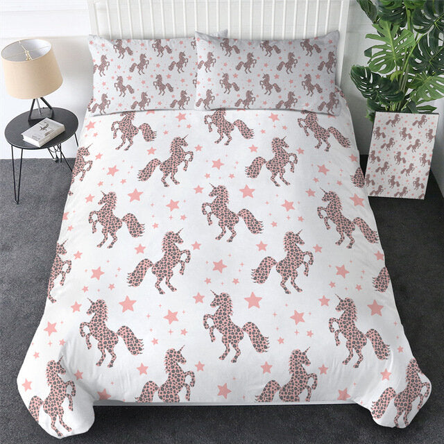 housse de couette avec licorne