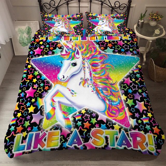 housse de couette 140x200 de la star licorne