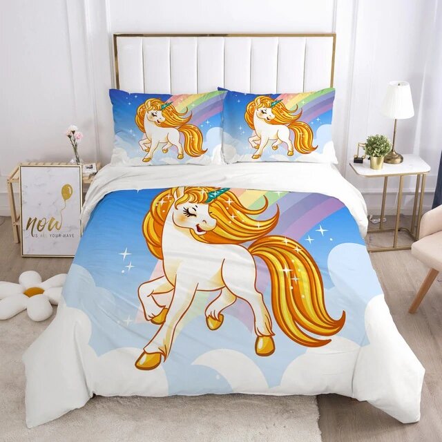 Housse de Couette Licorne Volante 200x200