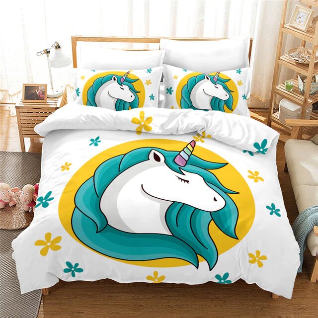 Housse de Couette du symbole de la licorne taille 200x200