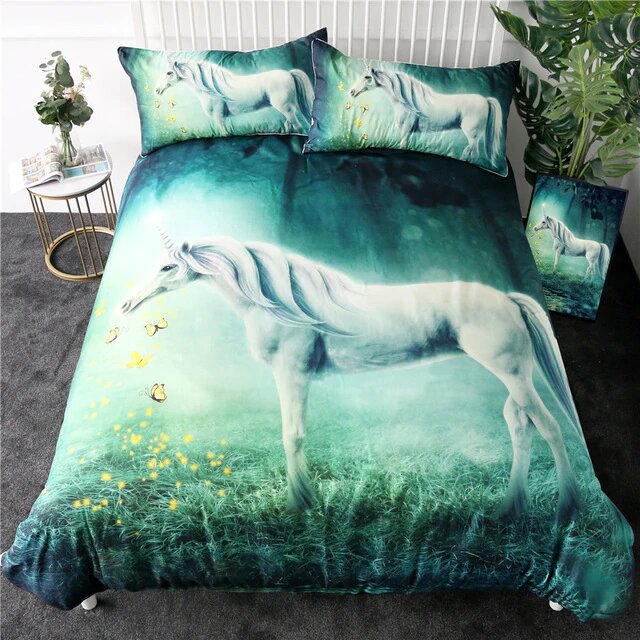 housse de couette vraie licorne taille 90x190