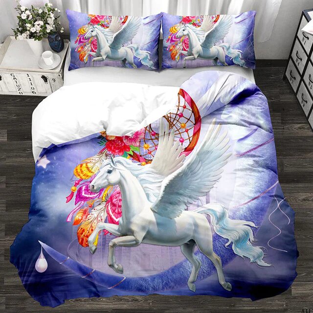 housse de couette attrape reve vraie licorne realiste