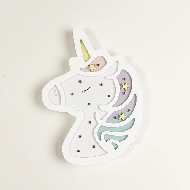 lampe licorne lumiere blanche