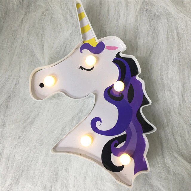 lampe fille licorne